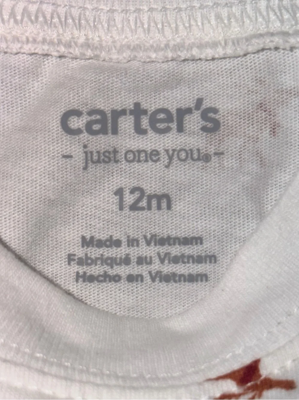 Carter's Just One You 2pc Moose Long Sleeve Tee & Corduroy Overalls 12M NWT